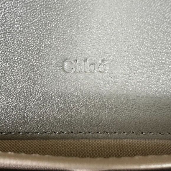 Chloe Indy Long Wallet With Flap Gray Leather‎ - Picture 11 of 16